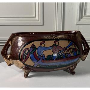 Earthenware Planter – René-émile Brenner (1889–1943), Bayeux, Normandy, Circa 1918–1928