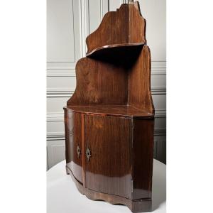 18th Century Corner Cabinet In Mahogany Veneer – Louis XV