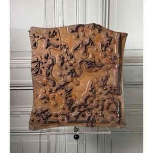 Matrice d’impression en bois et métal – France, vers 1900