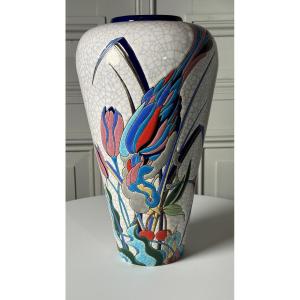 Longwy Vase Model Amanda Umberto, 1988