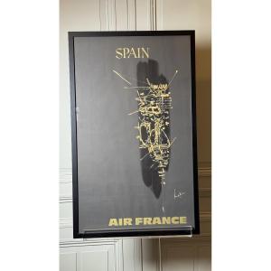 Air France – Spain Poster By Georges Mathieu, Circa 1967