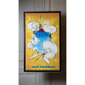 Air France – Project For Italy Georges Mathieu, Trial Proof Before Lettering, Circa 1967