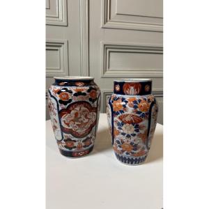 Pair Of Imari Vases Japan, Meiji Period, Late 19th Century
