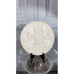Georges Mathieu (1921–2012) Original Plaster Model—monnaie De Paris, 1981