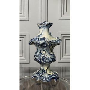 Rare Delft Faience Oil Or Vinegar Bottle – Louis XV Period, 18th Century