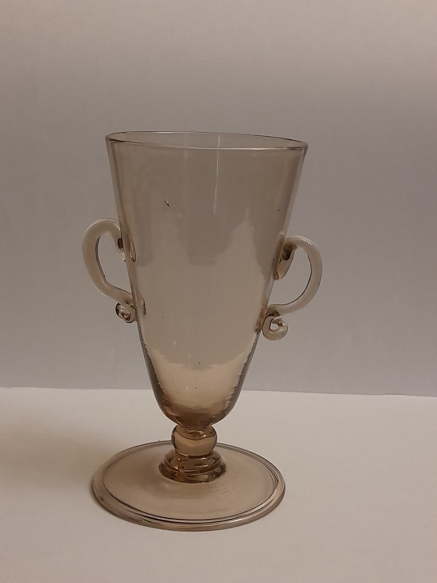 18th Century Translucent Glass Cup-photo-4