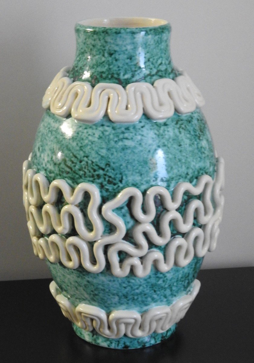 Vase En Céramique Emaillée De Sainte Radegonde 