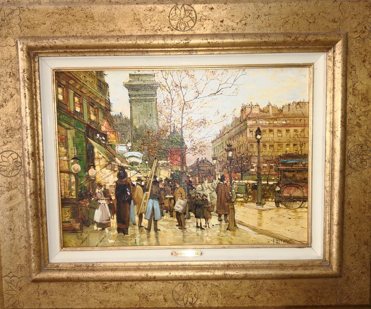 Tatiana Titova (1969) Russian School - Oil On Canvas - "paris Belle Epoque"