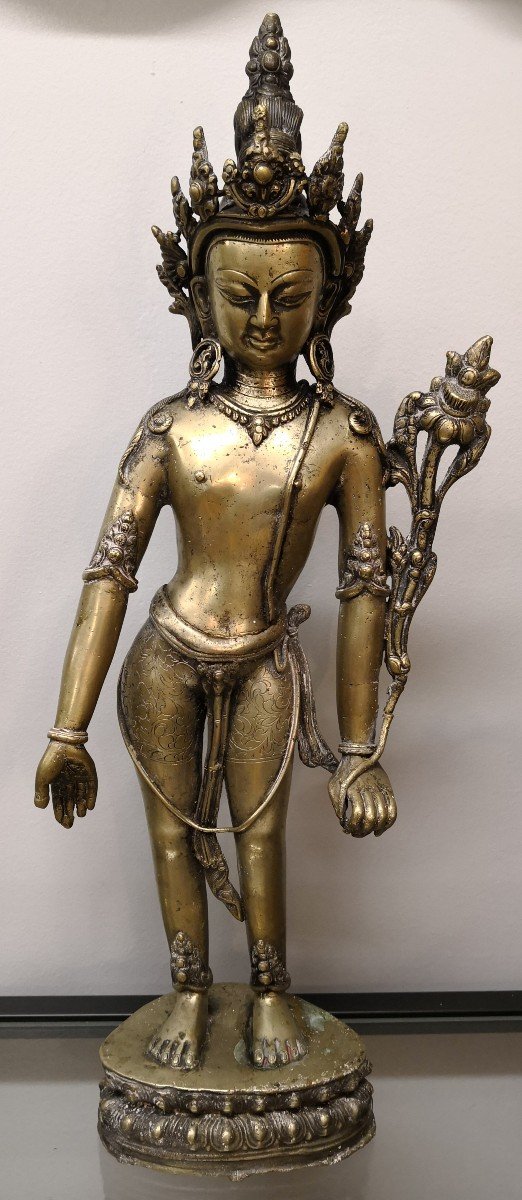 Silver Bronze Sculpture - Goddess Tara - Tibet