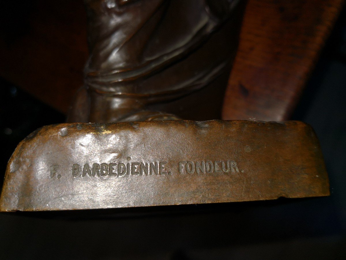 Ferdinand Barbedienne (1810-1892) Sculpture en Bronze - "Vénus de Milo - Aphrodite"-photo-3