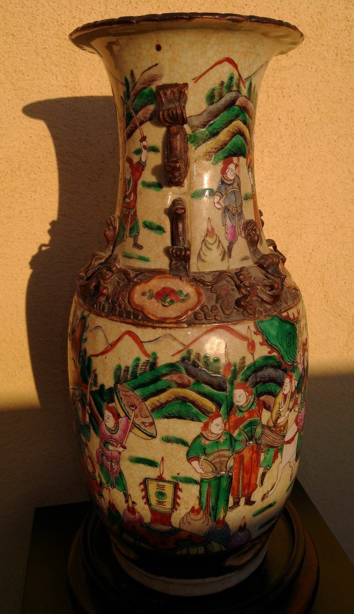 Nanking - China - Large Porcelain Vase - Late 19th Century-photo-4