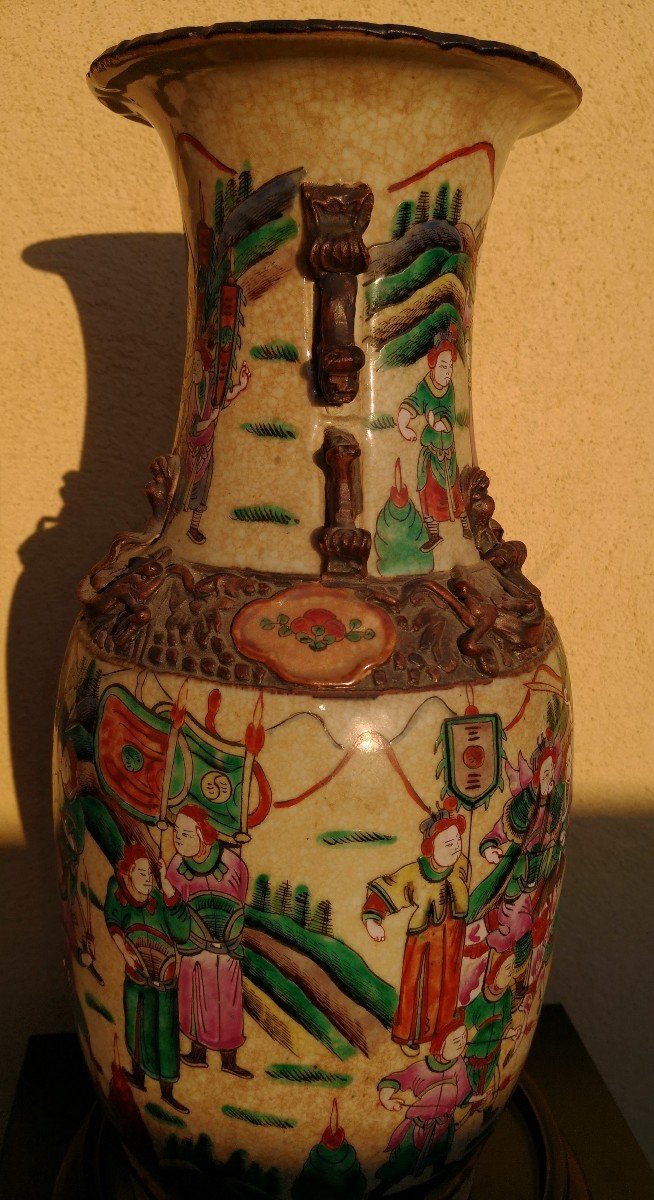 Nanking - China - Large Porcelain Vase - Late 19th Century-photo-7