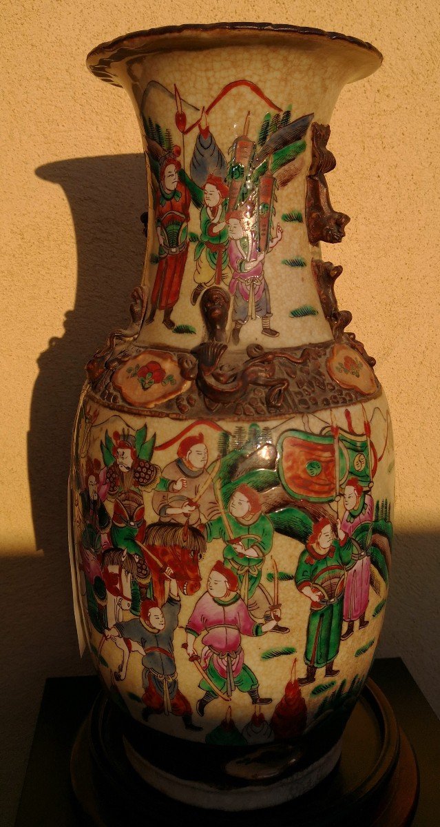 Nanking - China - Large Porcelain Vase - Late 19th Century-photo-8