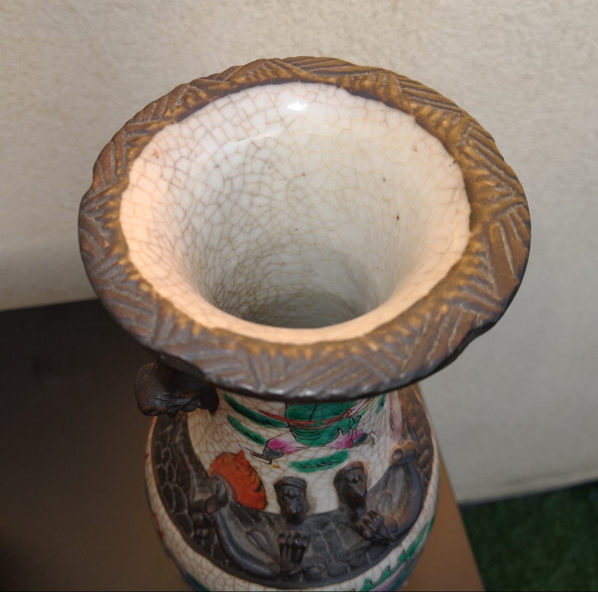 Nanking - China - Pair Of Porcelain Vases - Late 19th Century-photo-1