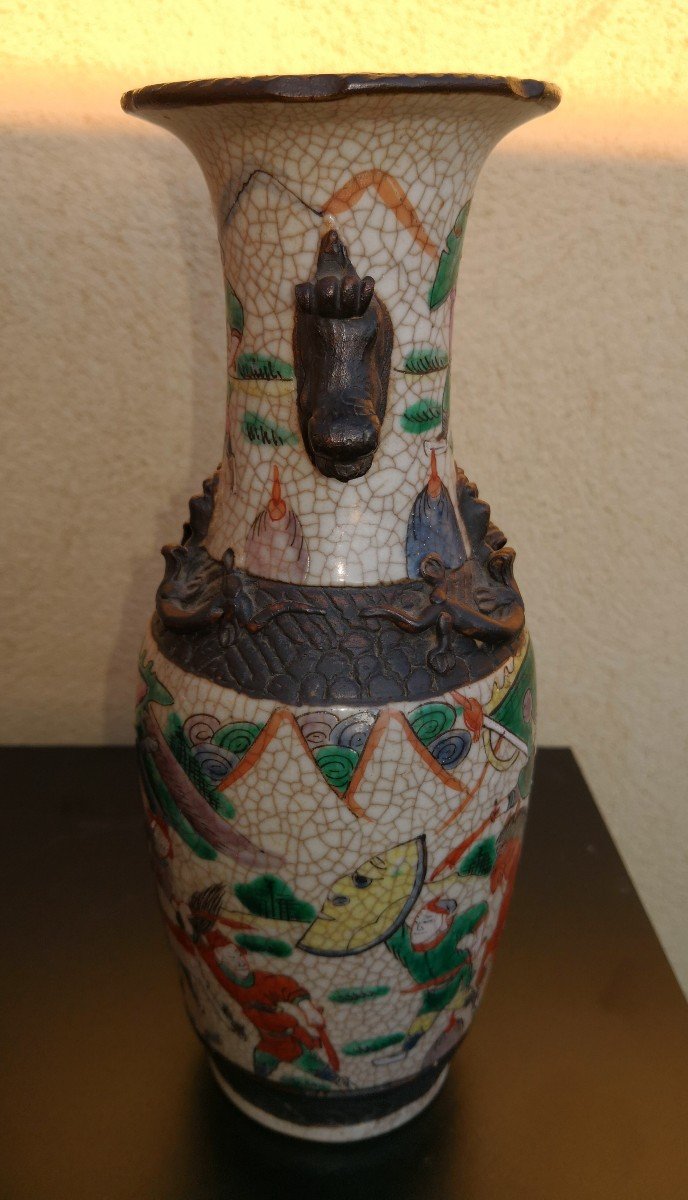 Nanking - China - Pair Of Porcelain Vases - Late 19th Century-photo-4