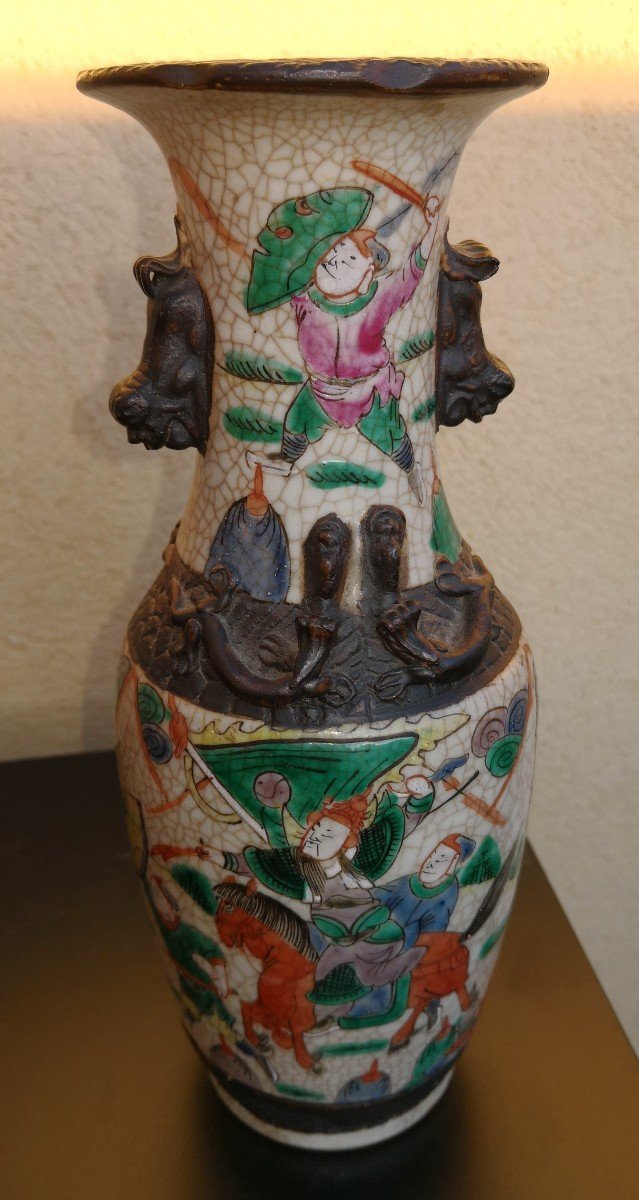 Nanking - China - Pair Of Porcelain Vases - Late 19th Century-photo-5