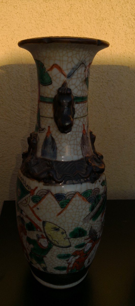 Nanking - China - Pair Of Porcelain Vases - Late 19th Century-photo-6