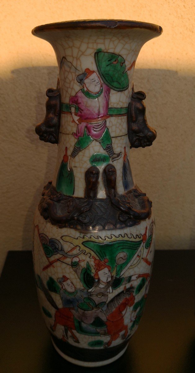 Nanking - China - Pair Of Porcelain Vases - Late 19th Century-photo-7