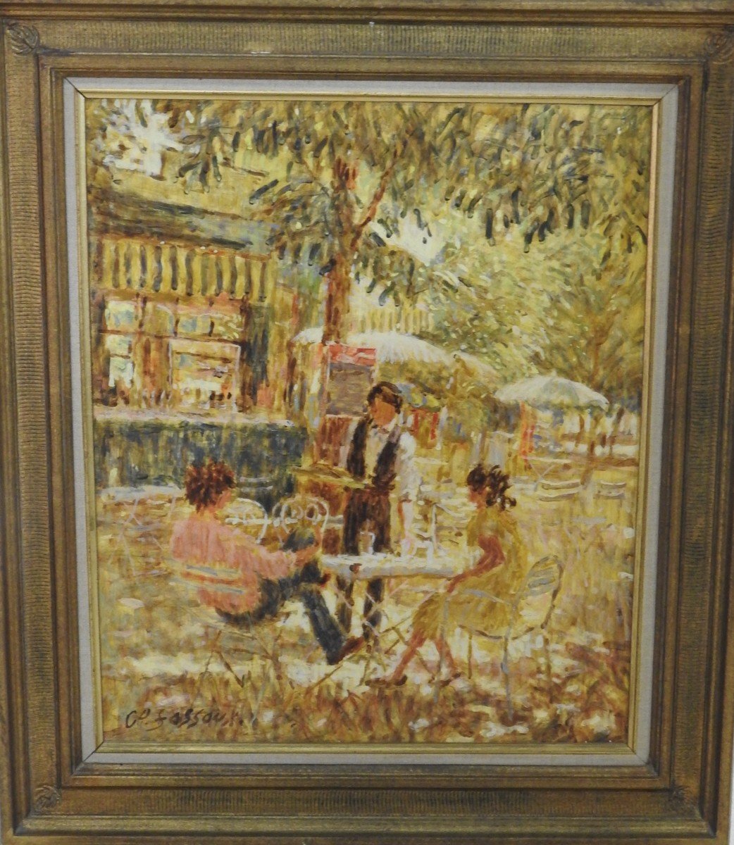 Huile Sur Toile De Claude Fossoux (1946-)