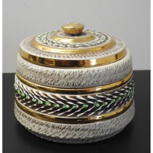 Pot Couvert en Céramique émaillé de Lucien Bridoux 