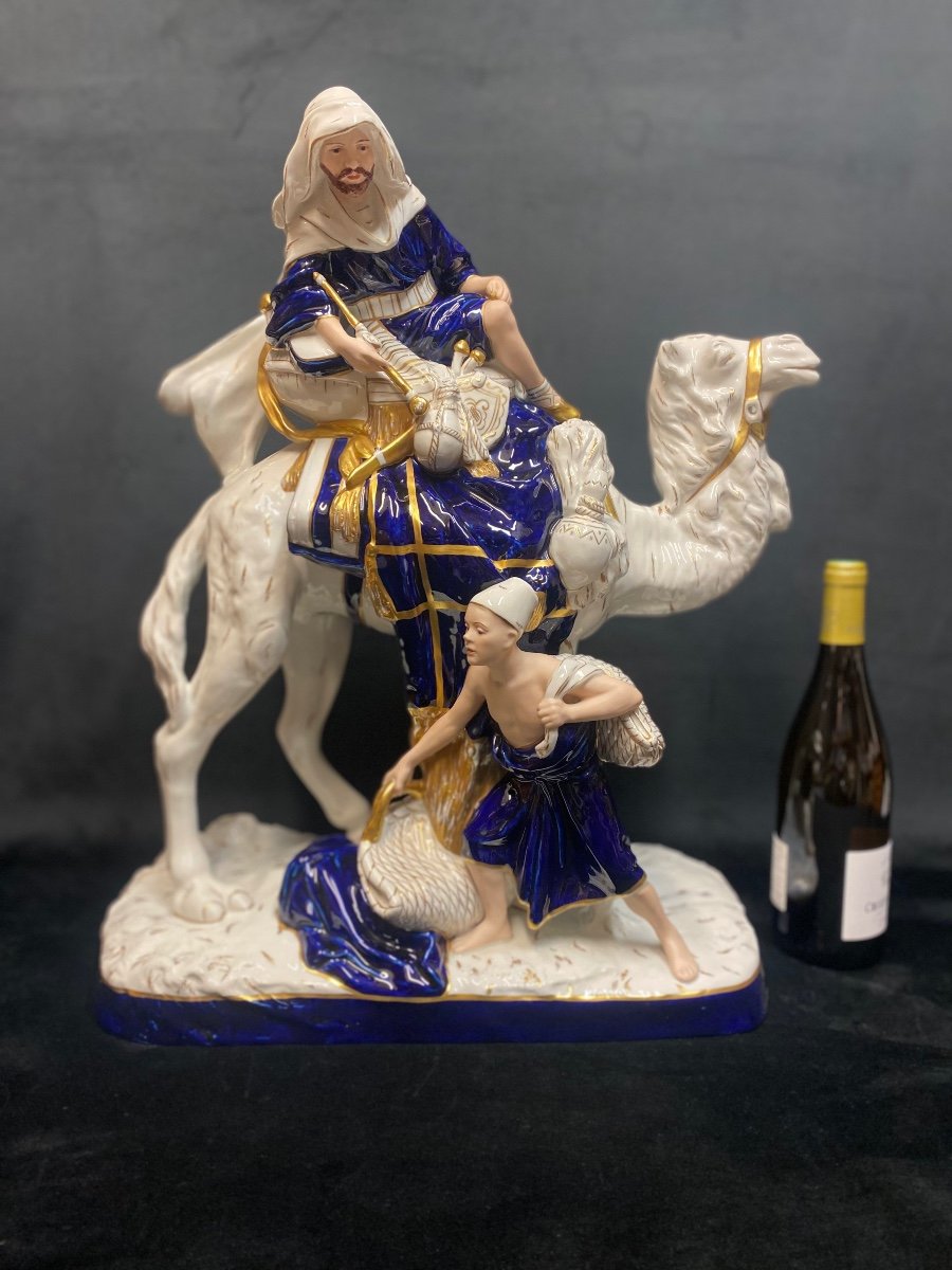 Proantic Orientalist Porcelain Sculpture From Royal Dux