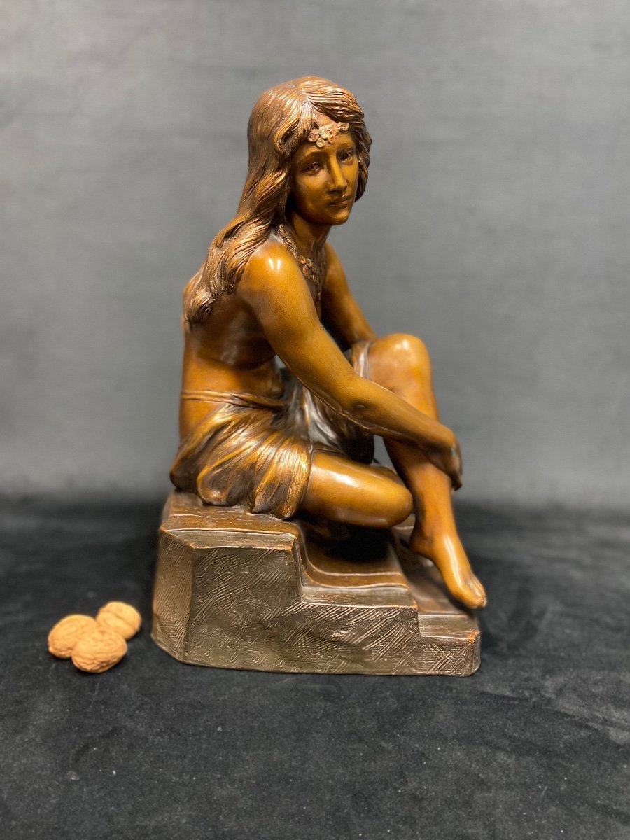 Sculpture  “young Slave” By Fortini”-photo-1