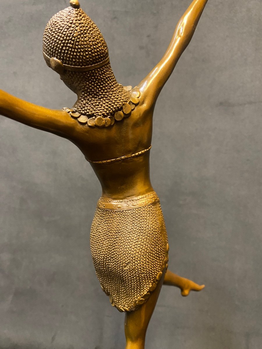 Sculpture en bronze Art-déco « ballet Russe »-photo-1