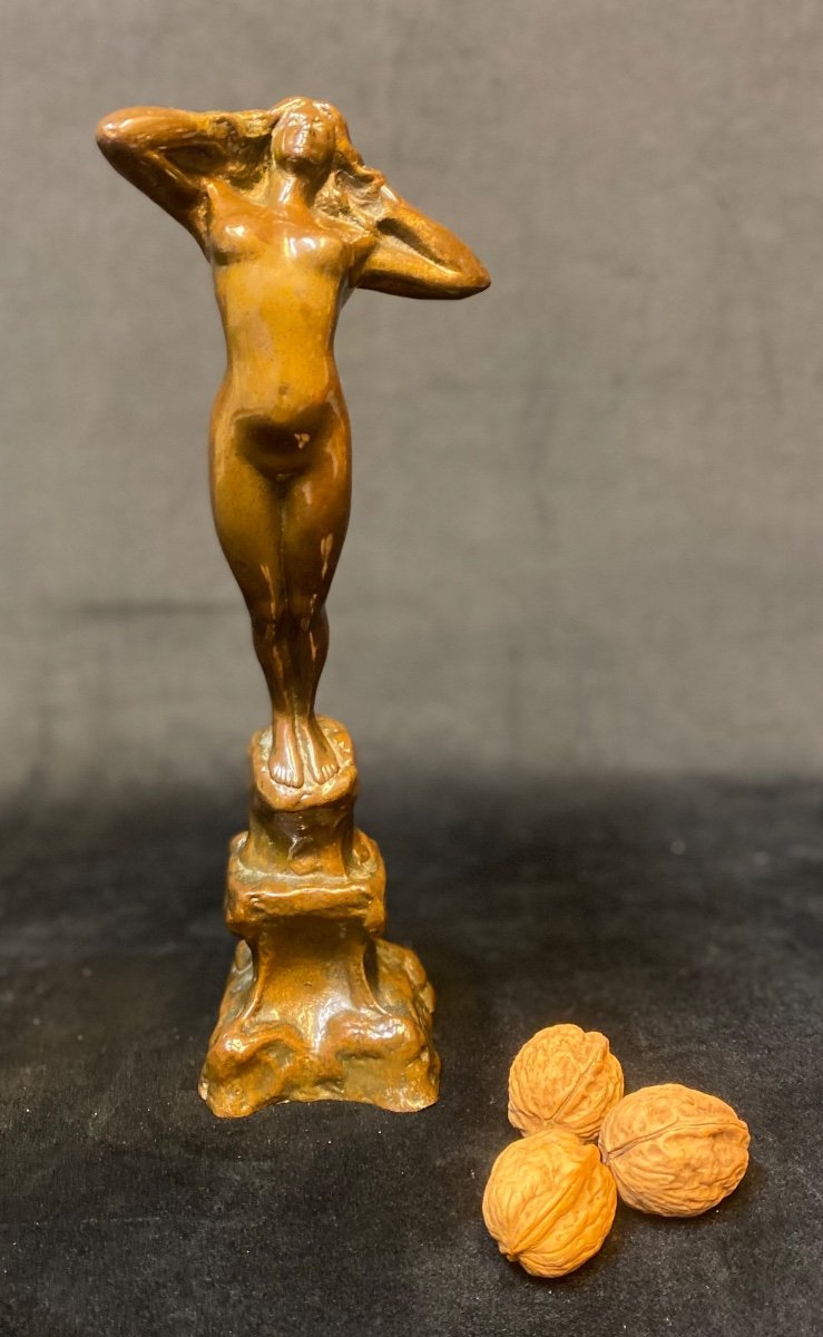 Bronze « nymphe » d'hippolythe Nyst-photo-2