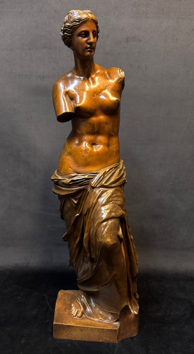 Large Bronze Sculpture "venus De Milo"