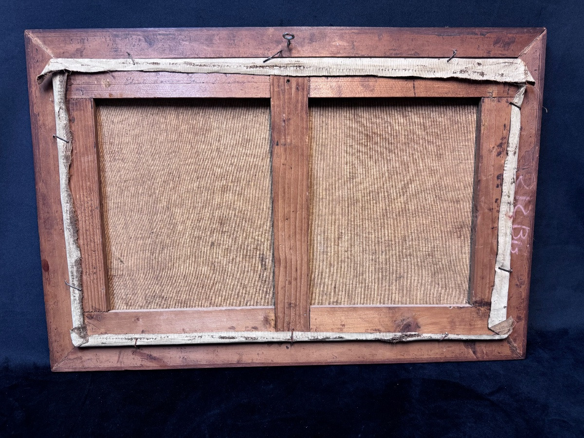 Tableau "Troupe d’oies dans un paysage champêtre ” de  Martin des Amoignes-photo-2