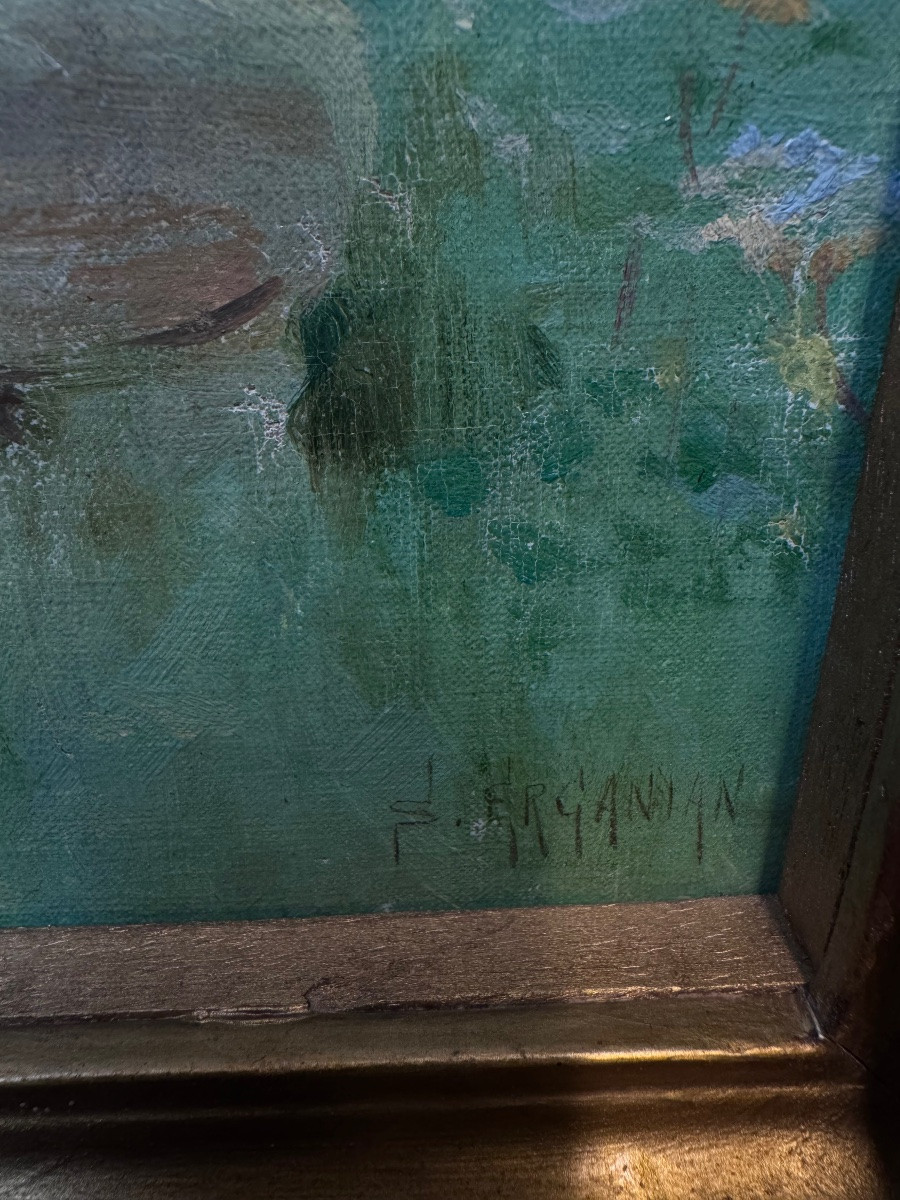 Painting "symbolic Allegory Of The Three Graces" By Sarkis E-photo-1