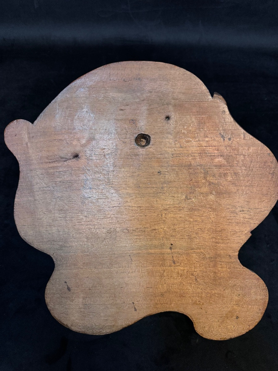 Late 19th-century Walnut Sculpture – Demonic Figure Embracing A Woman, Symbolist Art-photo-2