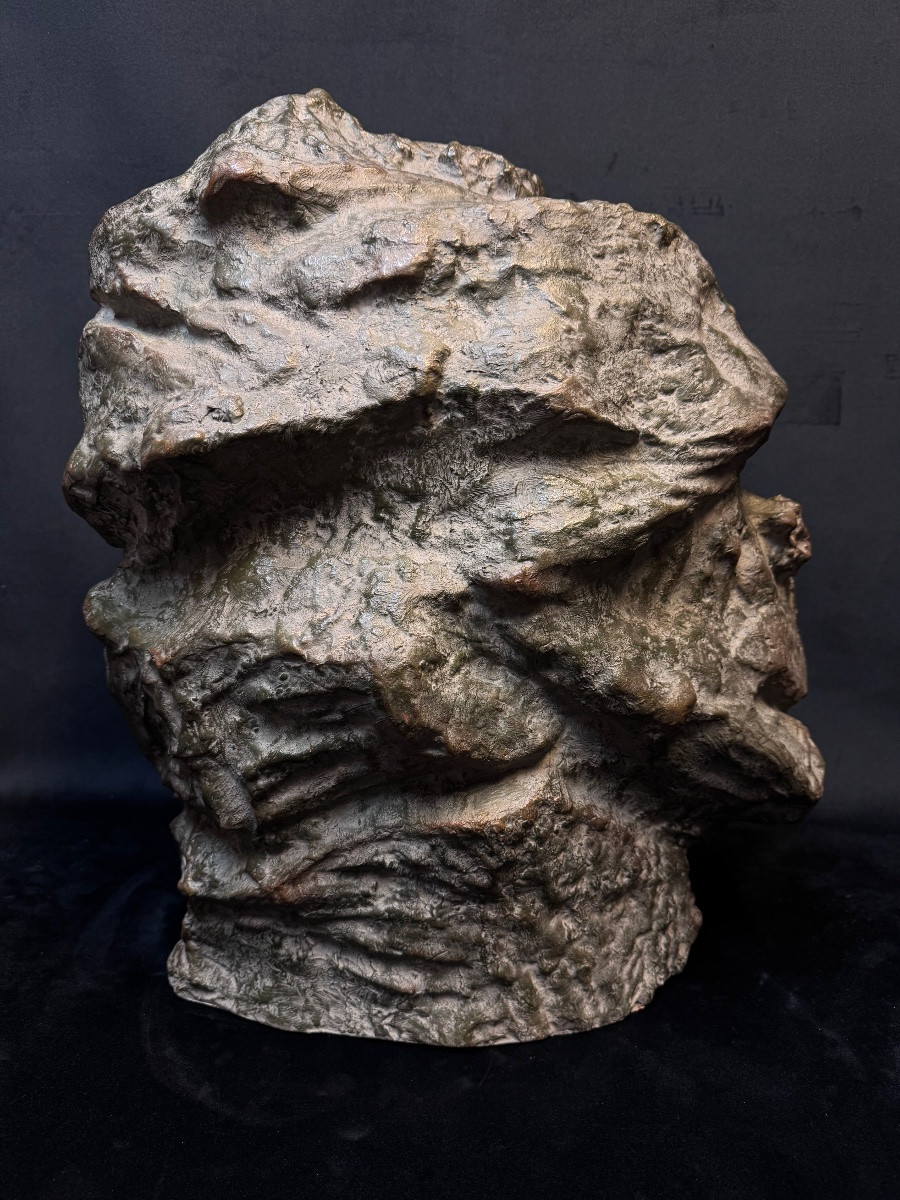 Art Nouveau Terracotta By Jules Causse (circa 1900)-photo-3