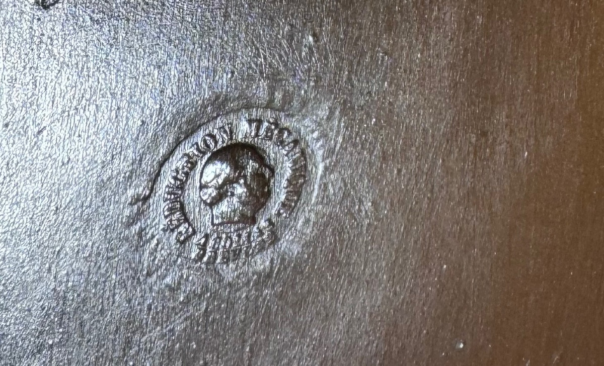 Important Bronze, La Pensée By Henri Chapu, Barbedienne Foundry, Medal Patina, 19th Century.-photo-2