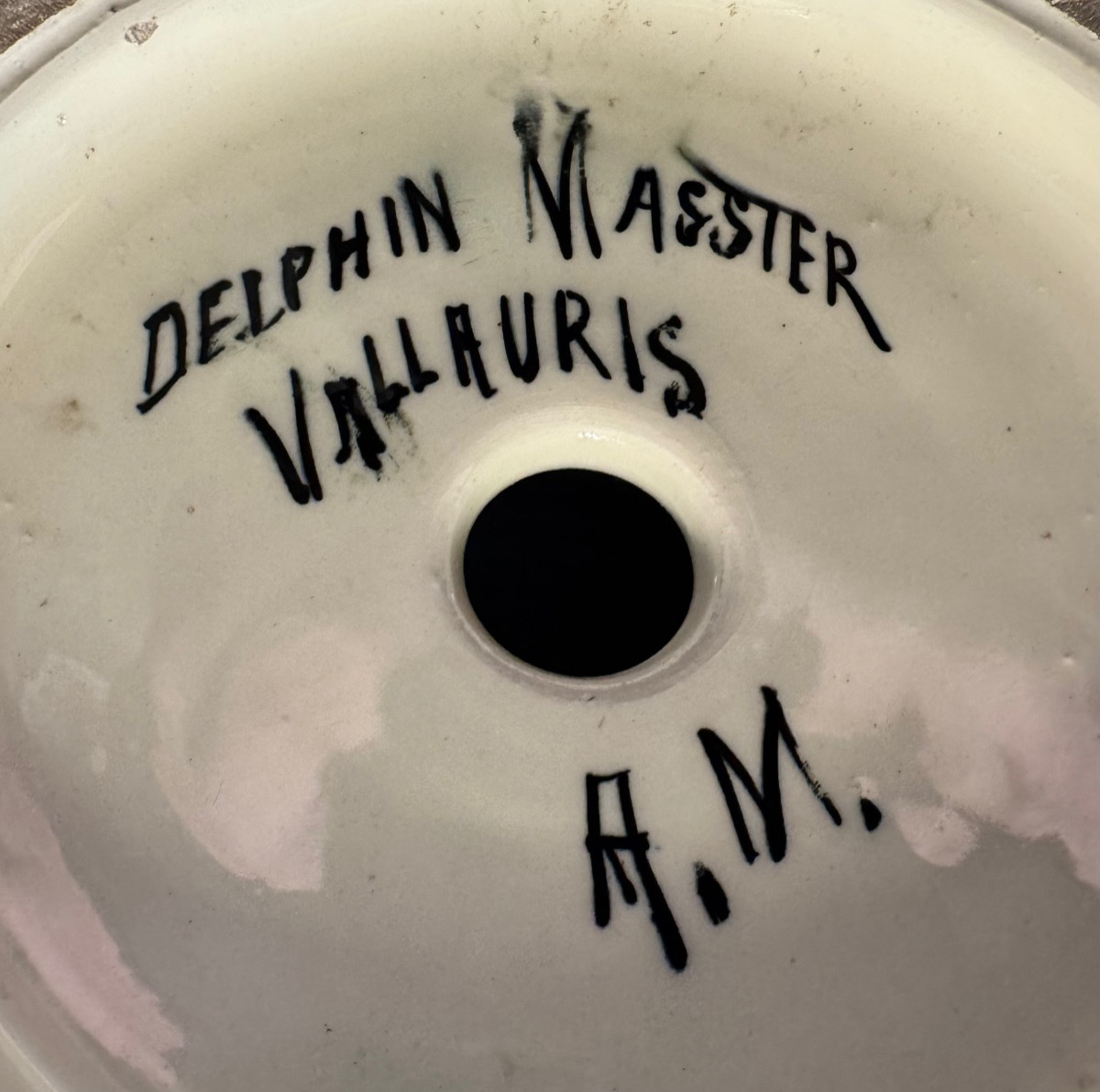 Monumental Art Nouveau Vases By Delphin Massier Vallauris – Signed Pair – High-relief Floral De-photo-4