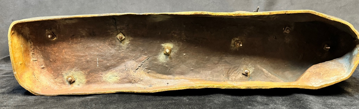 Important Bronze Animal Sculpture Of A Wounded Lioness, 69 Cm – Louis Carvin (1875-1951) – French School-photo-5