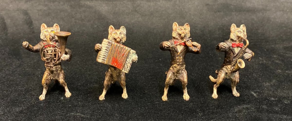 Orchestre de chats en bronze de Vienne -photo-1