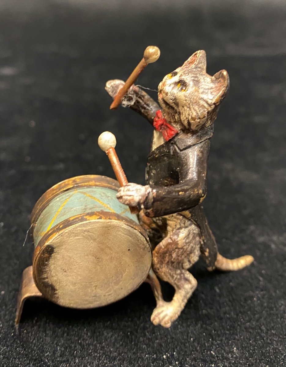 Orchestre de chats en bronze de Vienne -photo-4