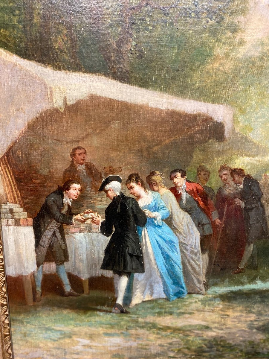 Table “market At La Brocante In The XVIIIth Taste” By L Saurfelt-photo-2