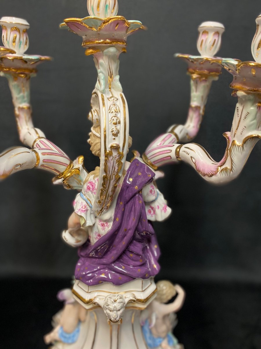 Saxony Porcelain Candelabra-photo-1