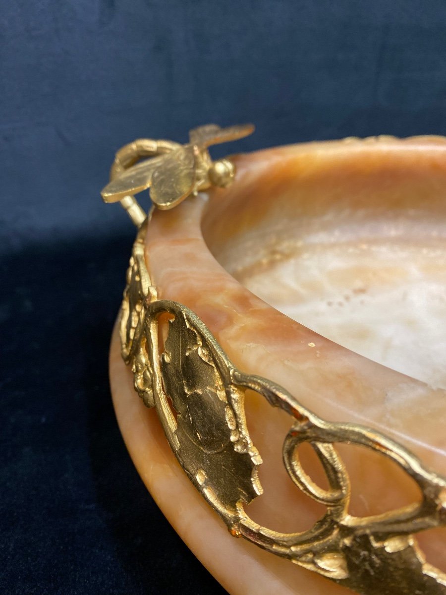 Coupe en albâtre  Art-nouveau -photo-2