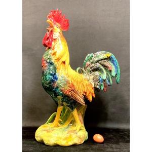 Important Rooster In Slip By Delphin Massier