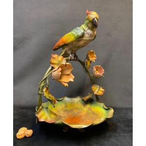 Great Bronze Parrot Cut From Vienna