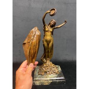 Bronze “à système” Odalisque de Louis Hottot 