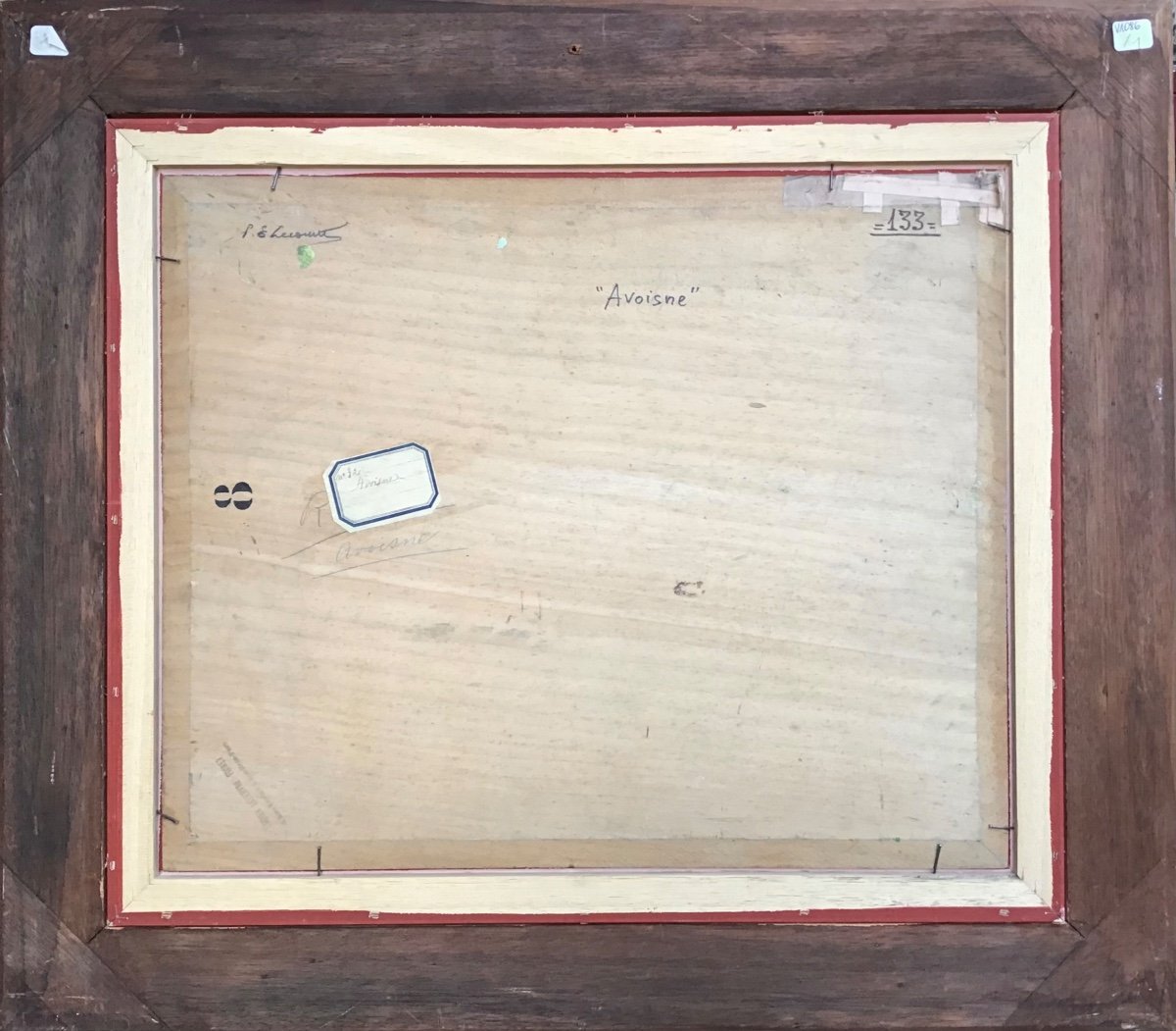 Paul émile Leconte, House In Avoisne, Oil On Wood-photo-1