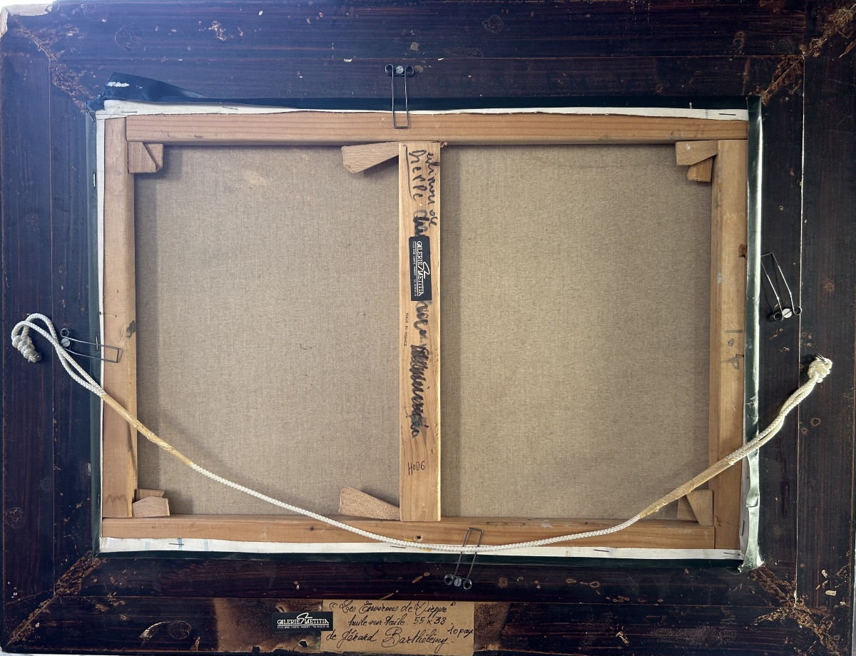 Gérard Barthélemy, environ de Dieppe, huile sur toile-photo-1