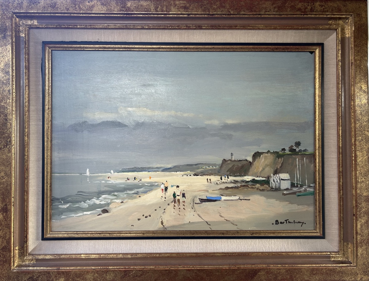 Gérard Barthélemy, environ de Dieppe, huile sur toile