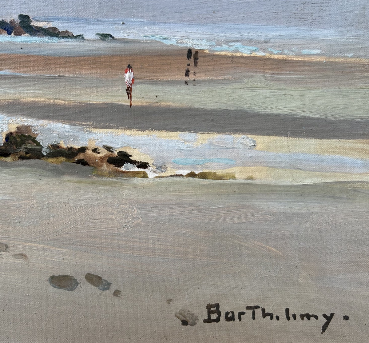 Gérard Barthélemy, White Sail, Oil On Canvas-photo-4