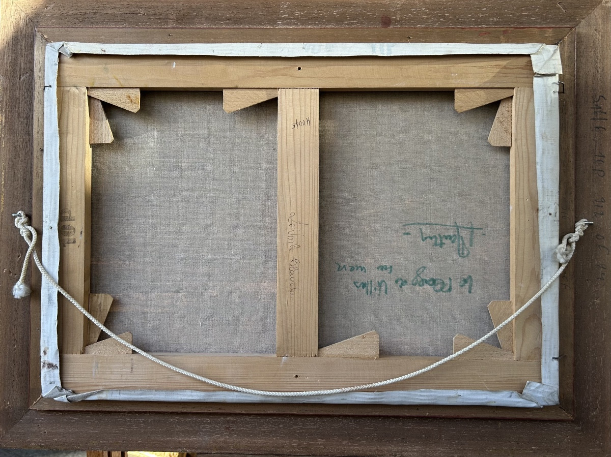 Gérard Barthélemy, White Sail, Oil On Canvas-photo-1