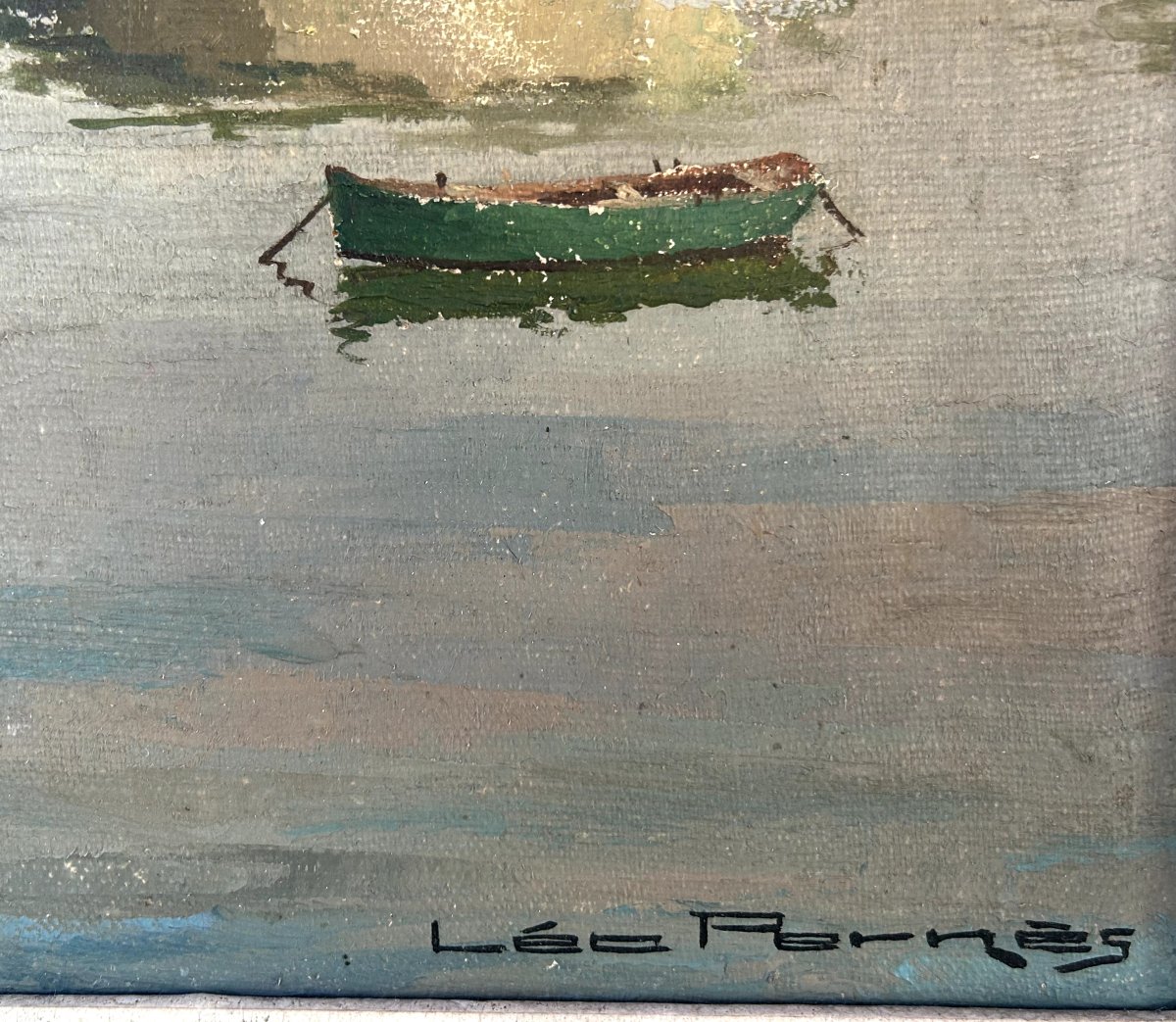 Léo Pernès, Concarneau, huile sur toile-photo-4